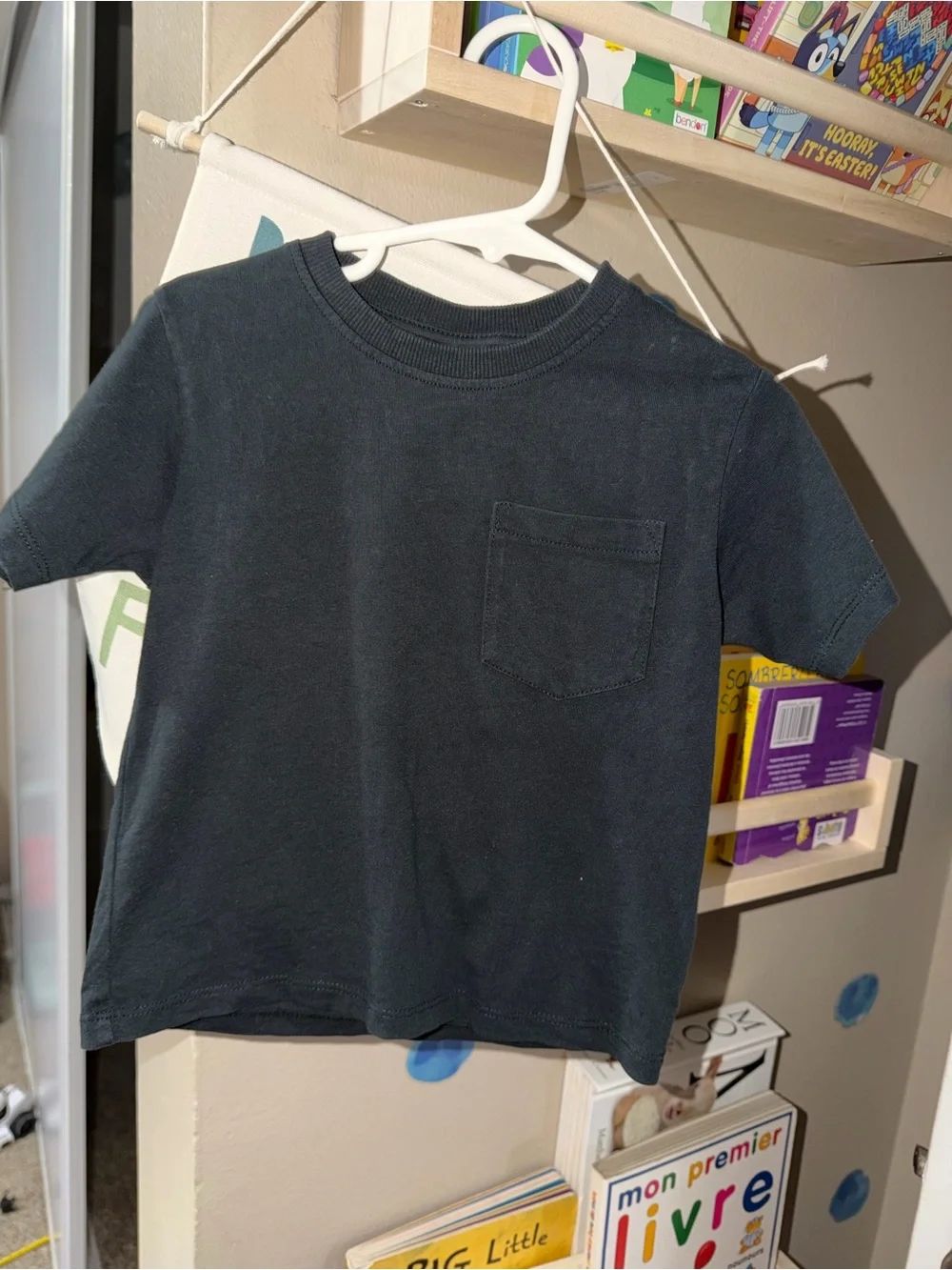 Zara Black Short Sleeve Pocket Tee